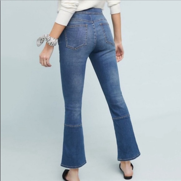 Anthropologie Pilcro Jeans Womens 25 Utility High Rise Cropped Boot Cut Denim - Picture 6 of 15